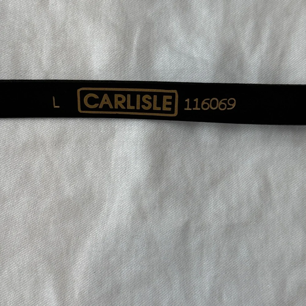 Carlisle black leather & gold variegated 7 piece buckle size large - Picture 7 of 12